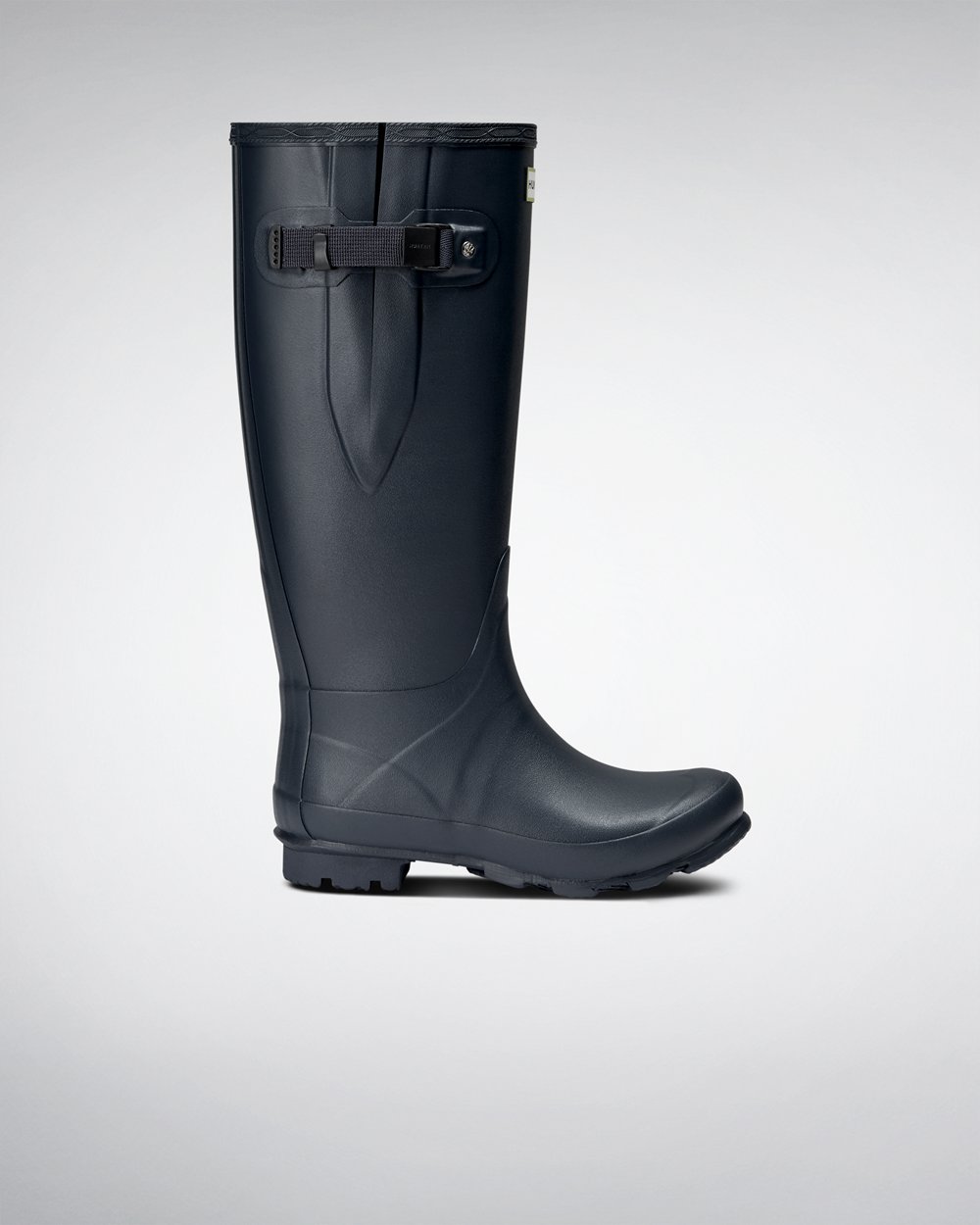 Hunter Norris Field Wide Fit Rain Boots - Shop Womens Navy - ENXMUH793